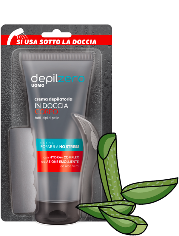 Crema depilatoria uomo