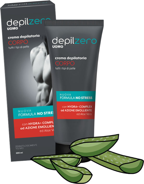 Crema depilatoria uomo corpo